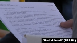 Rusiyanın Perm vilayətinin Sverdlovsk rayon məhkəməsinin Mənsur Hociyevə qarşı cinayət işi üzrə çıxardığı hökmün surəti.