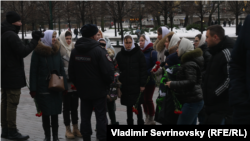 Акция в Александровском саду в Москве