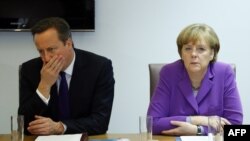 Britaniya baş naziri David Cameron və Almaniya kansleri Angela Merkel