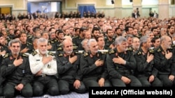 Keşikçiləri Korpusunun komandirləri Ali dini lider Ali Khamenei ilə görüşdə - 2015