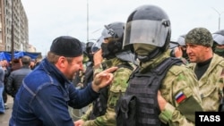 Митинг в Магасе против соглашения об административной границе между Чечней и Ингушетией. Октябрь 2018 года