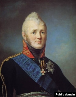 Император Александр I (1801-1825). Портрет работы Степана Щукина