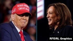 Donald Tramp və Kamala Harris 