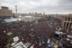 Митинг сторонников интеграции с ЕС в Киеве 8 декабря 2013 года