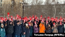 Сотрудники красноярского штаба Навального, архивное фото