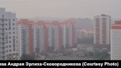 Смог в Красноярске после лесных пожаров