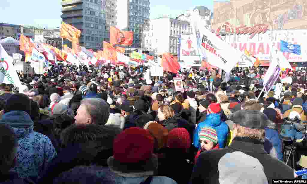 Митинг &quot;За честные выборы&quot; на Новом Арбате 10 марта 2012 года